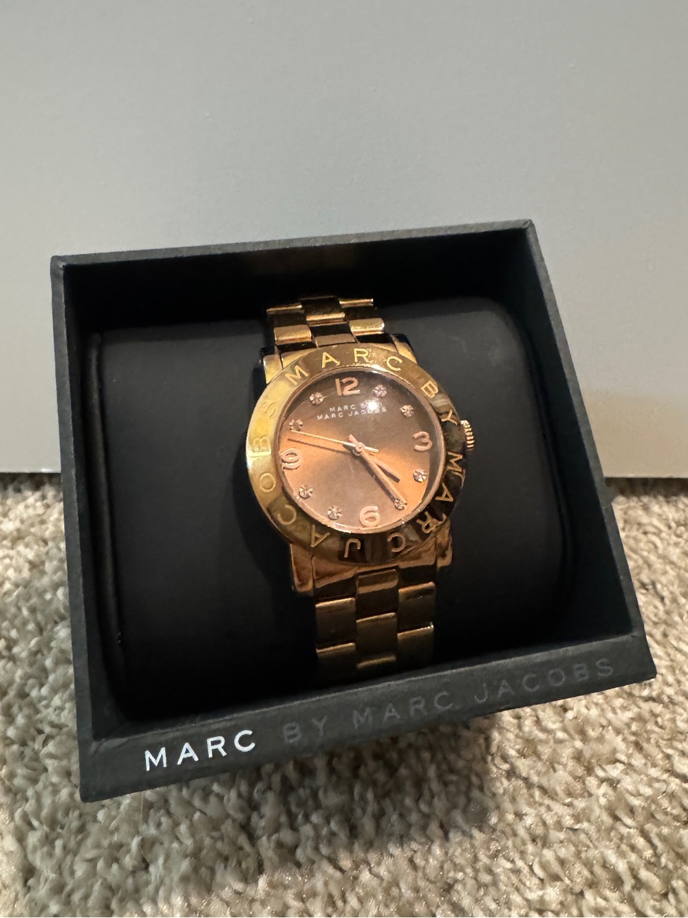 Marc by Marc Jacobs Men's Gold-Tone Bracelet Watch - Rose Gold